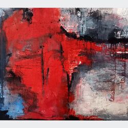 Fight 2008  Acryl auf Leinwand  80 x 100 cm