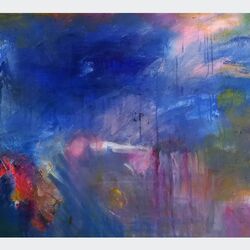 o.T. 2018  Acryl auf Leinwand  50 x 70 cm