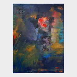 o.T. 2019 Acryl a. Leinwand 80 cm x 1 m