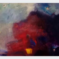 Rot 2017 Acryl / Collage a. Leinwand 80 cm x 1 m