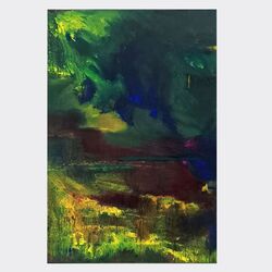 blaugrün 2019 Acryl auf Leinwand 60 x 80 cm